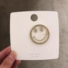 Rhinestone Alloy Smiley Hair Clip As Shown In Figure - One Size