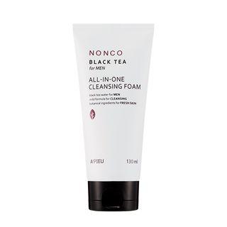 Apieu - Nonco Black Tea For Men All-in-one Cleansing Foam 130ml
