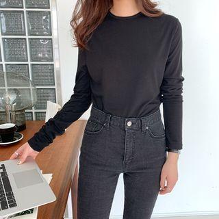 Round Neck Textured T-shirt
