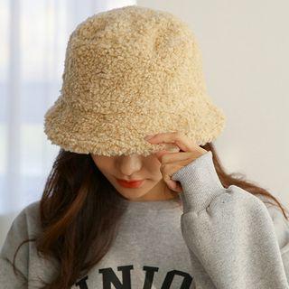 Boucl -knit Bucket Hat