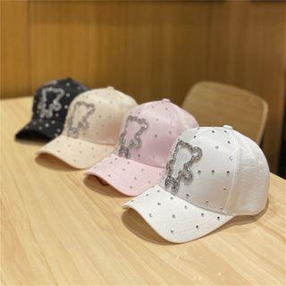 Rhinestone Bear Cap