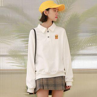 Polo Printed Pullover White - One Size