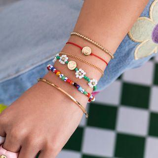 Set Of 6: Bracelet Set - 3342 - Gold - One Size