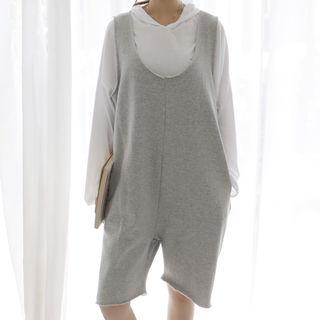 Plunge-neck Zip-back Playsuit