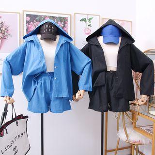 Set: Hooded Shirt + Shorts