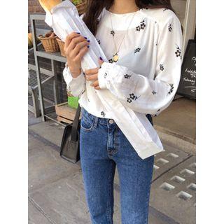Textured Floral Top