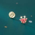 Sterling Silver Deer Stud Earring