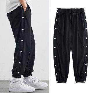 Side-button Harem Pants