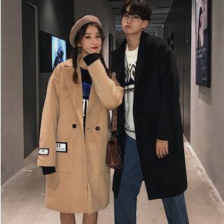 Couple Matching Double Button Long Coat