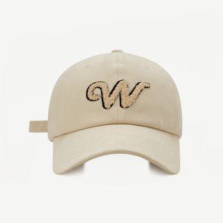 Letter W Embroidered Baseball Cap