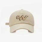 Letter W Embroidered Baseball Cap