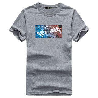Print Short Sleeve Crewneck T-shirt