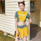 Set: Short-sleeve Top + Skorts