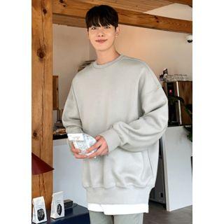 Letter-patch Oversized Sweatshirt