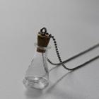 Flask Pendant Necklace Silver - One Size
