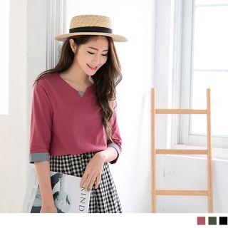 Mock Two-piece Panel Top
