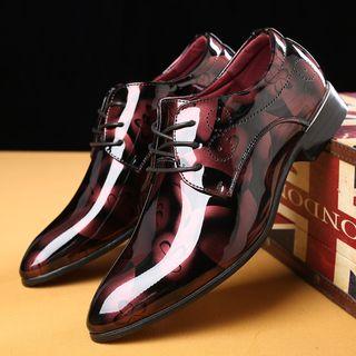 Floral Lace-up Derby Shoes