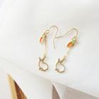 Carrot Rabbit Dangle Earring 1 Pair - As Shown In Figure - One Size