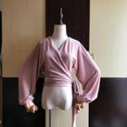 Wrap Long-sleeve Top