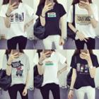 Print Loose-fit Short-sleeve Top