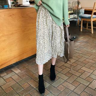 Brushed Fleece Lined Patterned Skirt