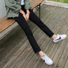 Hidden Band-waist Straight-cut Pants