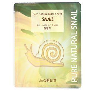 The Saem - Pure Natural Mask Sheet 1pc (3 Types) Snail