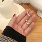 Faux-pearl Earrings As Shown In Figure - One Size