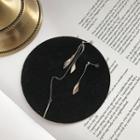 925 Sterling Silver Non-matching Fringed Earring E184 - Silver - One Size