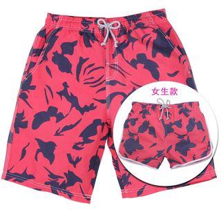 Couple Printed Beach Shorts