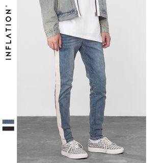 Colorblock Skinny Jeans