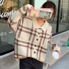 Polo Plaid Cardigan
