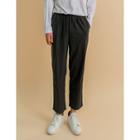 Drawstring-waist Baggy Linen Pants