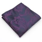 Patterned Pocket Square Purple - One Size