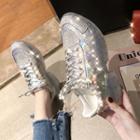 Embellished Chunky Sneakers Gold - 35