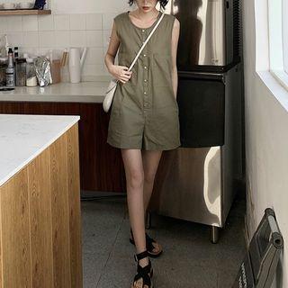 Sleeveless Pocket Jumpsuit