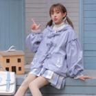 Ribbon Hooded Jacket