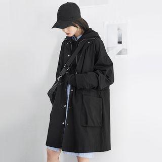 Oversized Long Windbreaker