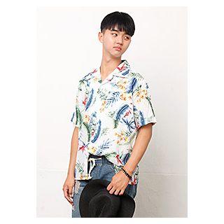 Short-sleeve Printed Hawaiian Shirt