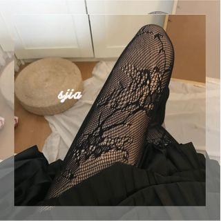 Lace Crochet Tights