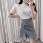 Mini Shirred Skirt