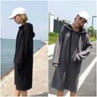 Hooded Ribbed Sweater Dress
