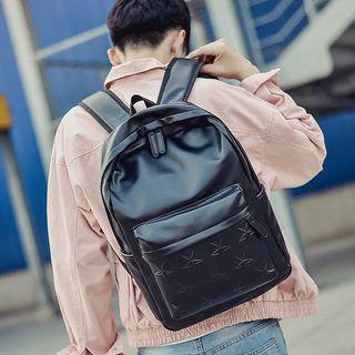 Star Faux Leather Backpack