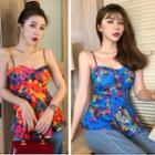Floral Slim-fit Camisole Top