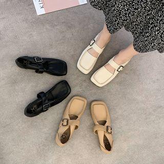 Square Toe Mary Jane Shoes