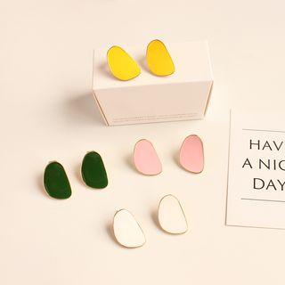 Alloy Irregular Disc Earring