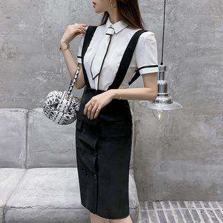 Set: Short-sleeve Shirt + Tie