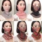 Printed Face Scarf