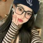 Square Blue Light Blocking Eyeglasses Black - One Size