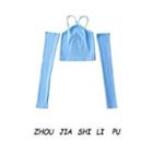 Plain Camisole Top + Arm Sleeve